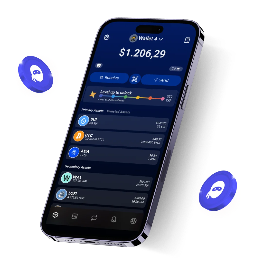 Tokeo wallet on Sui, Bitcoin and Cardano