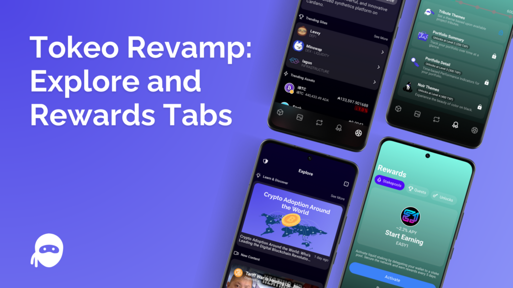 Tokeo Revamp Explorer and Rewards Tab