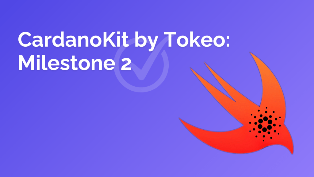 Tokeo Completes Milestone 2: CardanoKit Technical Design Video & Community Feedback