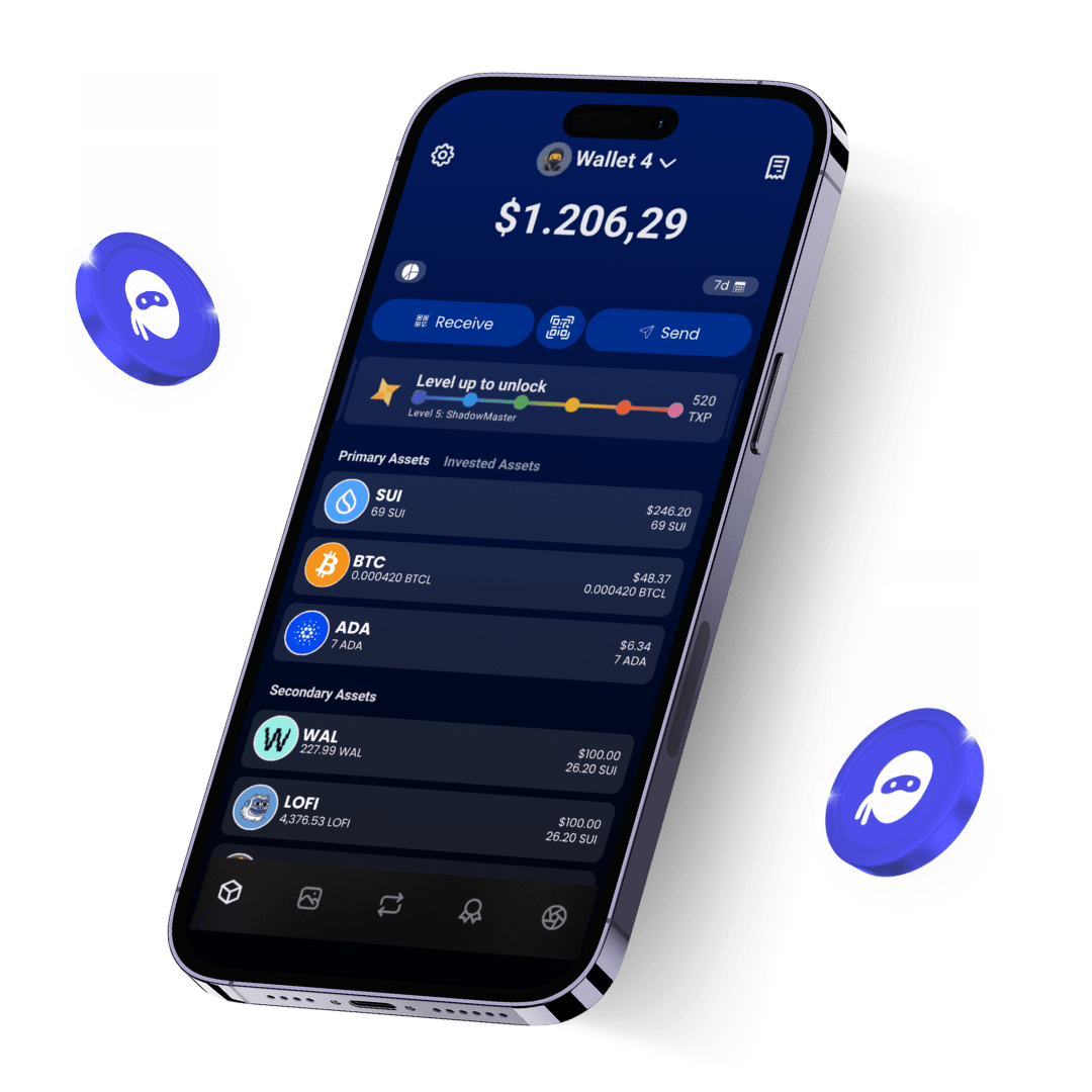 Tokeo wallet on Sui, Bitcoin and Cardano