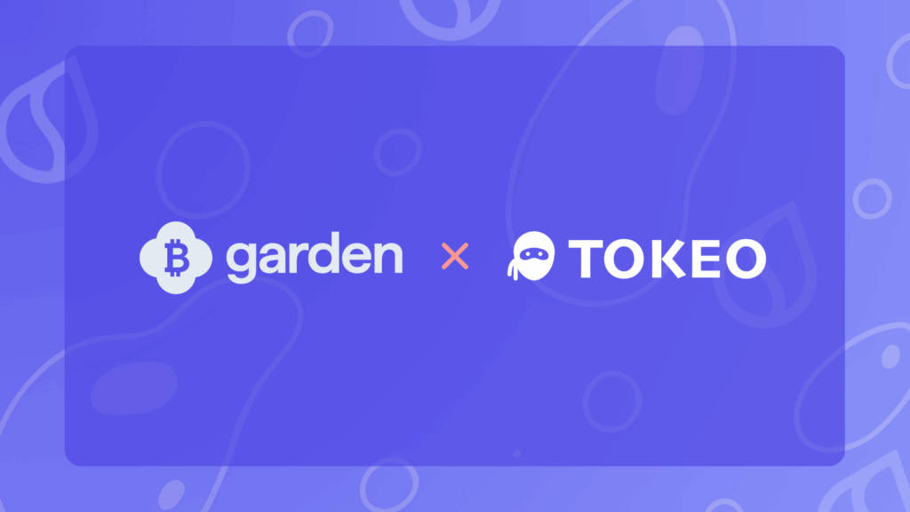 Tokeo Partners with Garden Finance to Bring Atomic Multichain Swaps to Users
