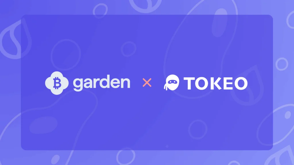 Tokeo Partners with Garden Finance to Bring Atomic Multichain Swaps to Users