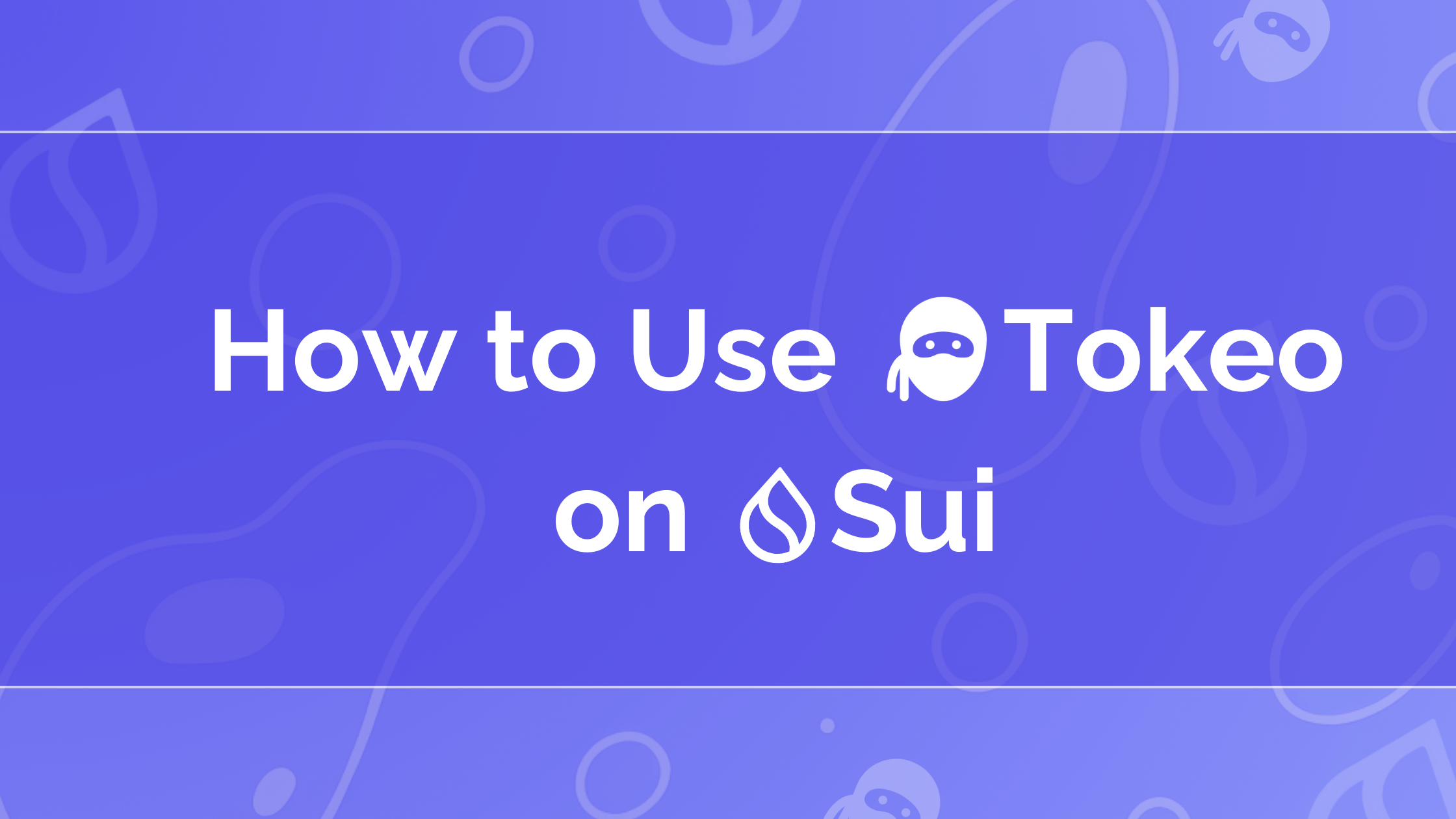 How to use Tokeo wallet on Sui